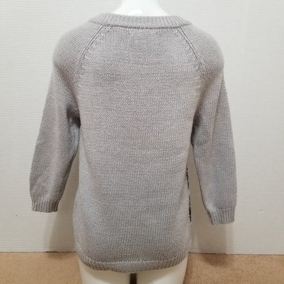 Old Navy sweater Large fair isle pullover sequin embellished knit holiday - Picture 3 of 13